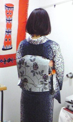 小紋着付け